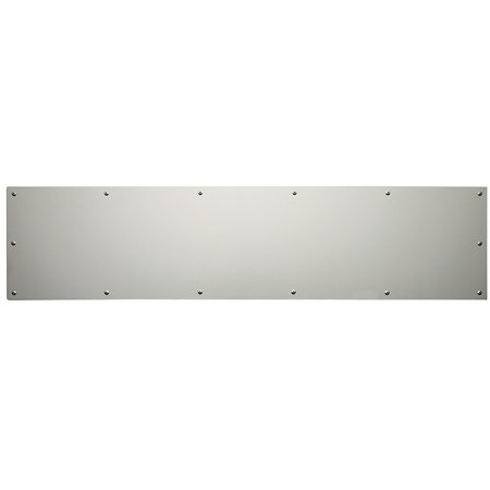 ROCKWOOD 6" x 34" Standard Duty Metal Kick Plate Bright Chrome Finish K105026634BEV